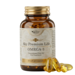 Sky Premium Life Omega 3 Fish Oil Softgel Capsules - High Strength EPA & DHA - Molecularly Distilled & Purity Tested - Heart, Brain & Vision Support - GMP & Halal - 50 Softgels