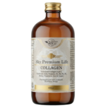 Sky Premium Life - Liquid Marine Collagen 8000mg - High Strength Hydrolyzed Type 1 Peptides with Hyaluronic Acid, Biotin, Vitamin C, Zinc & Copper - Strawberry Flavour – Skin, Hair, Joints & Nails Support - 480ml