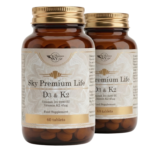 Sky Premium Life Vitamin D3 2200 IU (55µg) with Vitamin K2 MK7 (45µg) – Immune System, Bones, Teeth & Muscle Support – 1-A-Day Easy Swallow Tablets – 120 Tablets (4 Month Supply) – Halal & GMP Qualit