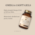 Sky Premium Life Omega 3 – Concentrated Fish Oil with EPA and DHA – 50 Soft Gel Capsules – Halal - Image 3