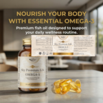 Sky Premium Life Omega 3 Fish Oil Softgel Capsules - High Strength EPA & DHA - Molecularly Distilled & Purity Tested - Heart, Brain & Vision Support - GMP & Halal - 50 Softgels - Image 9